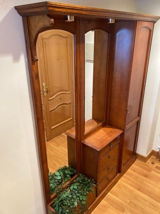 Mueble recibidor madera