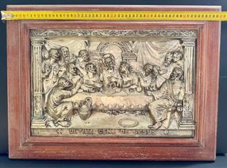 Última Cena Jesús - Relieve Estaño