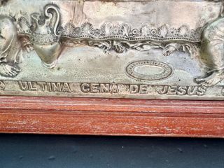 Última Cena Jesús - Relieve Estaño