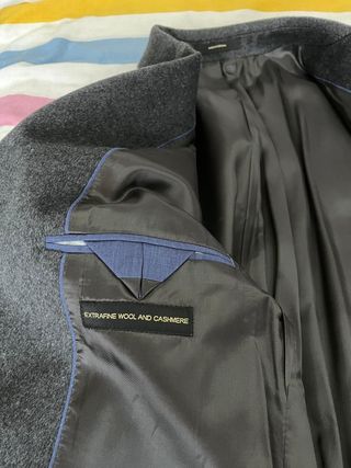 Abrigo Massimo Dutti gris - Talla XXL