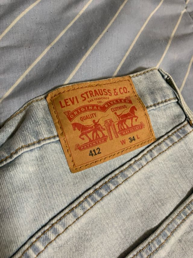 Shorts Levi's 412 blu chiaro, taglia L