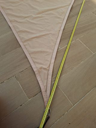 Toldo vela triangular naranja/beige vidaXL verano