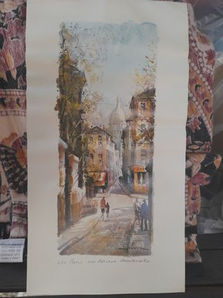 Lámina antigua París