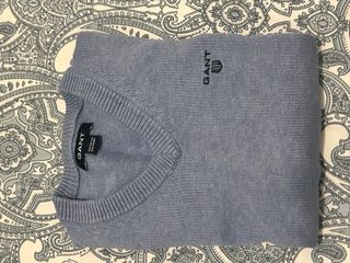 Jersey Gant niño azul
