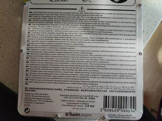 Ruedines Btwin 16"-20" bici niño