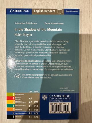 Libro lectura ingles In the shadow of the mountain