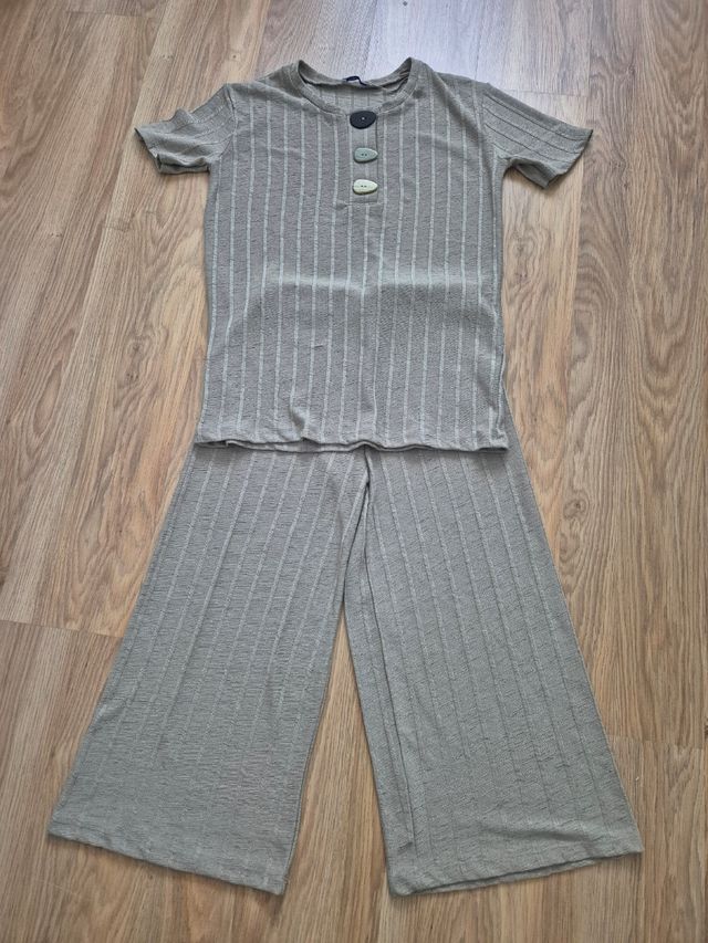 Conjunto Zara beige mujer