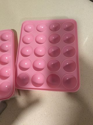 2 Moldes Lollipop Silicona Rosa