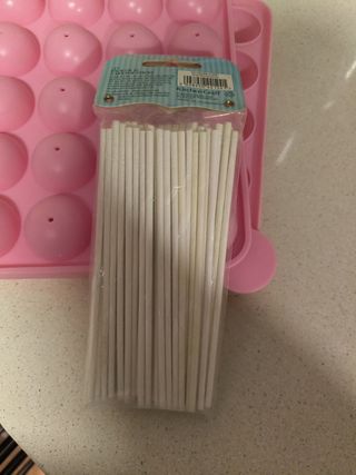 2 Moldes Lollipop Silicona Rosa