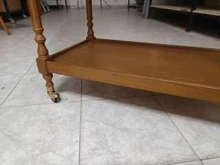 Mesa TV madera ruedas - carrito