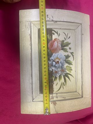 Baúl   -Cofre antiguo de madera beige