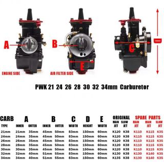Carburador PWK 28 mm