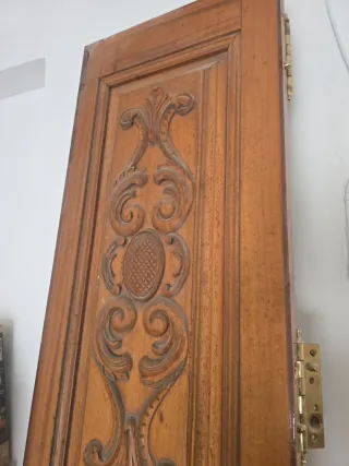 Puerta antigua madera 2 hojas