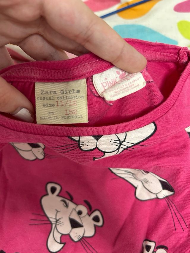 Camiseta Zara niña Pantera Rosa
