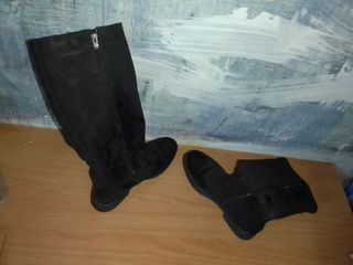 Stivali scamosciati Shoesita neri