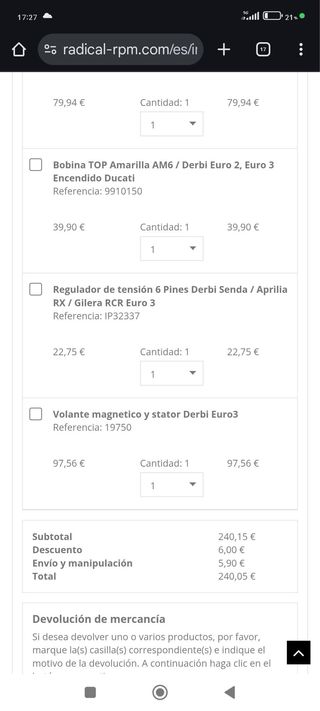 Derbi Senda: Kit eléctrico
