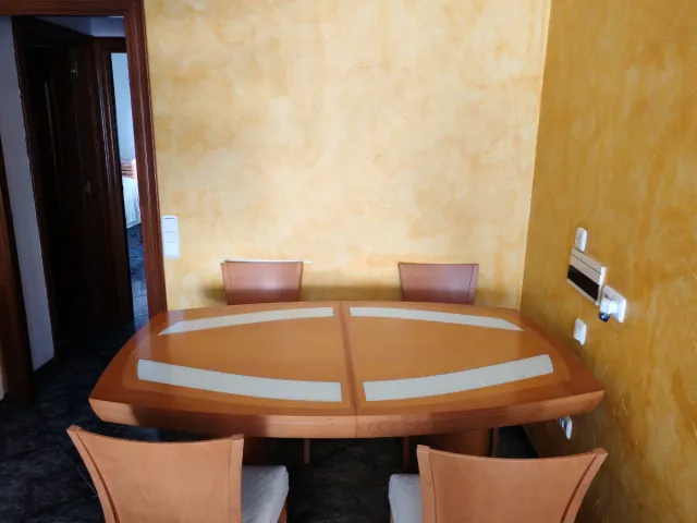 Mueble TV madera - salón más mesa Roble.