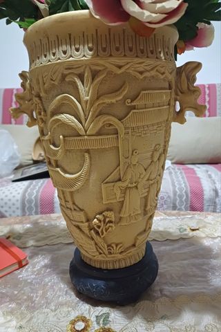Vaso in resina cinese vintage 34cm