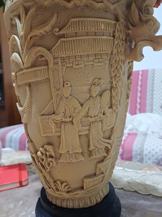 Vaso in resina cinese vintage 34cm
