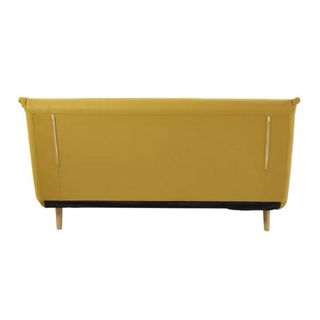 Sofá cama amarillo mostaza - 2 plazas