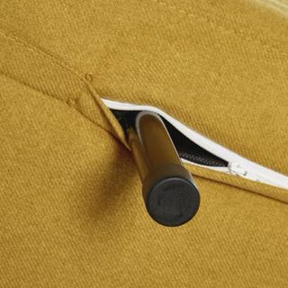 Sofá cama amarillo mostaza - 2 plazas