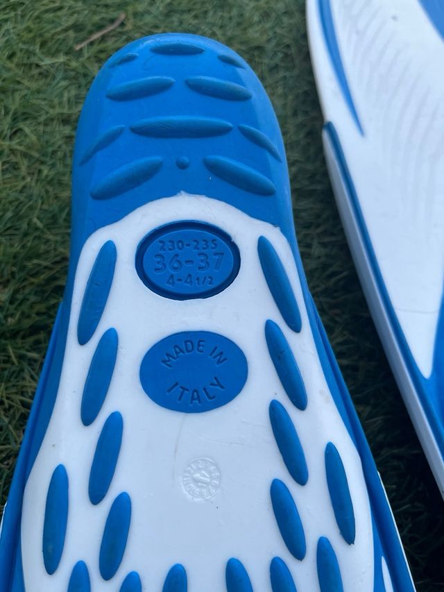 Aletas Seac Speed, azules y blancas talla 36-37