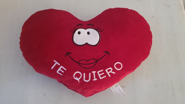 Cojín peluche corazón - Te Quiero