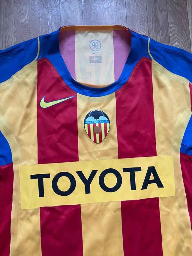 Camiseta Match Worn Valencia Caneira 2004/2005