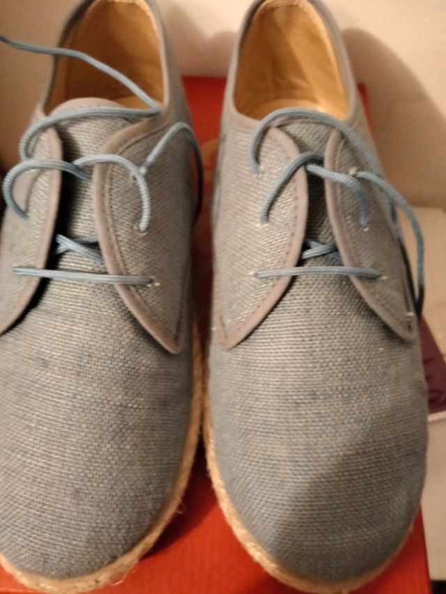 Zapatos niño azul claro 