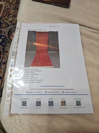 Alfombra turcomana Beloudj roja