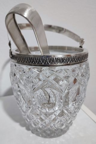 Cubitera cristal con pinzas