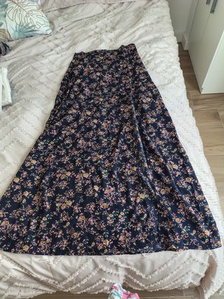 Falda larga floral
