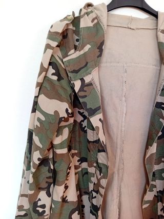 Chaqueta militar | Verde oliva y beige