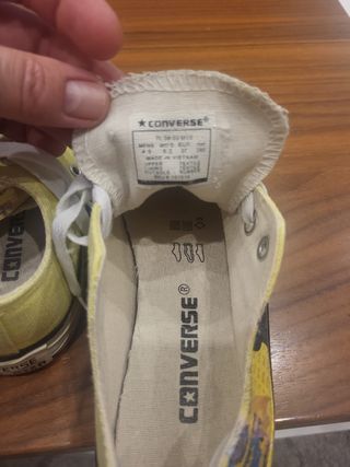 Converse amarillas niño 37