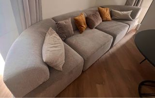 Sofá modular Maisons du Monde beige claro / topo