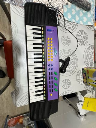 Órgano musical - Teclado Infantil con Micrófono