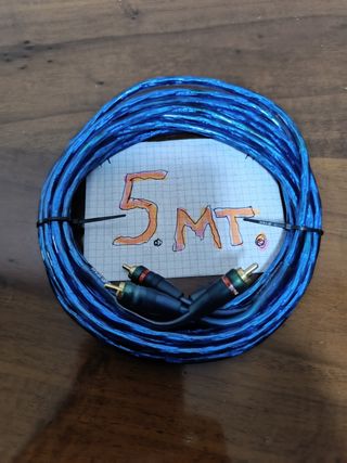 Cavo RCA Audio 5mt - Blu