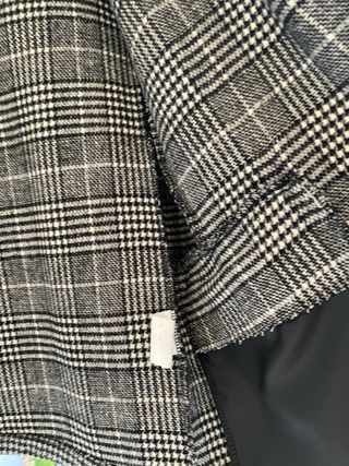 Chaqueta vichy blanco-negro