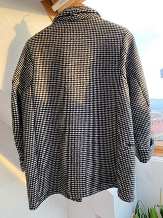 Chaqueta vichy blanco-negro