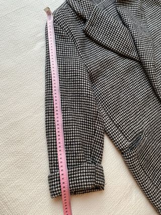 Chaqueta vichy blanco-negro