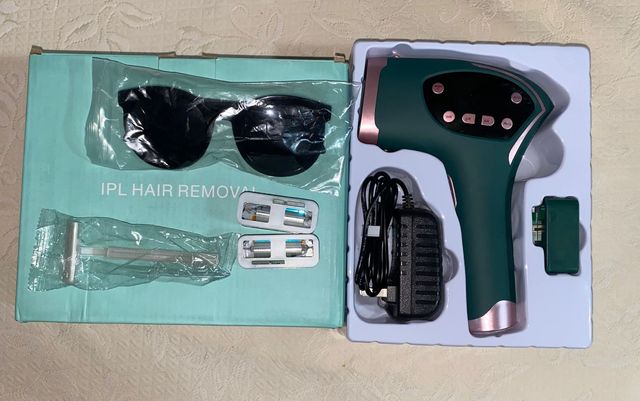 Depiladora IPL + accesorios