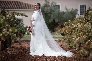 Vestido novia blanco - Talla 40- 42