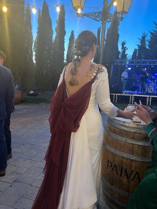 Vestido novia blanco - Talla 40- 42