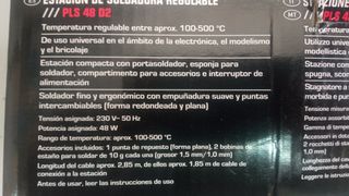 Estación soldadura Parkside regulable