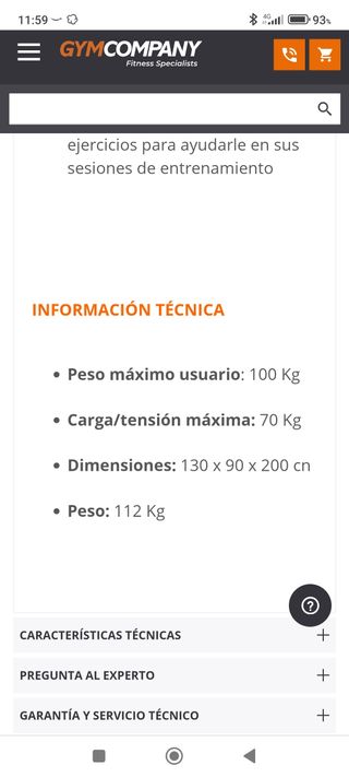 Máquina pesas multifuncional BH Nevada