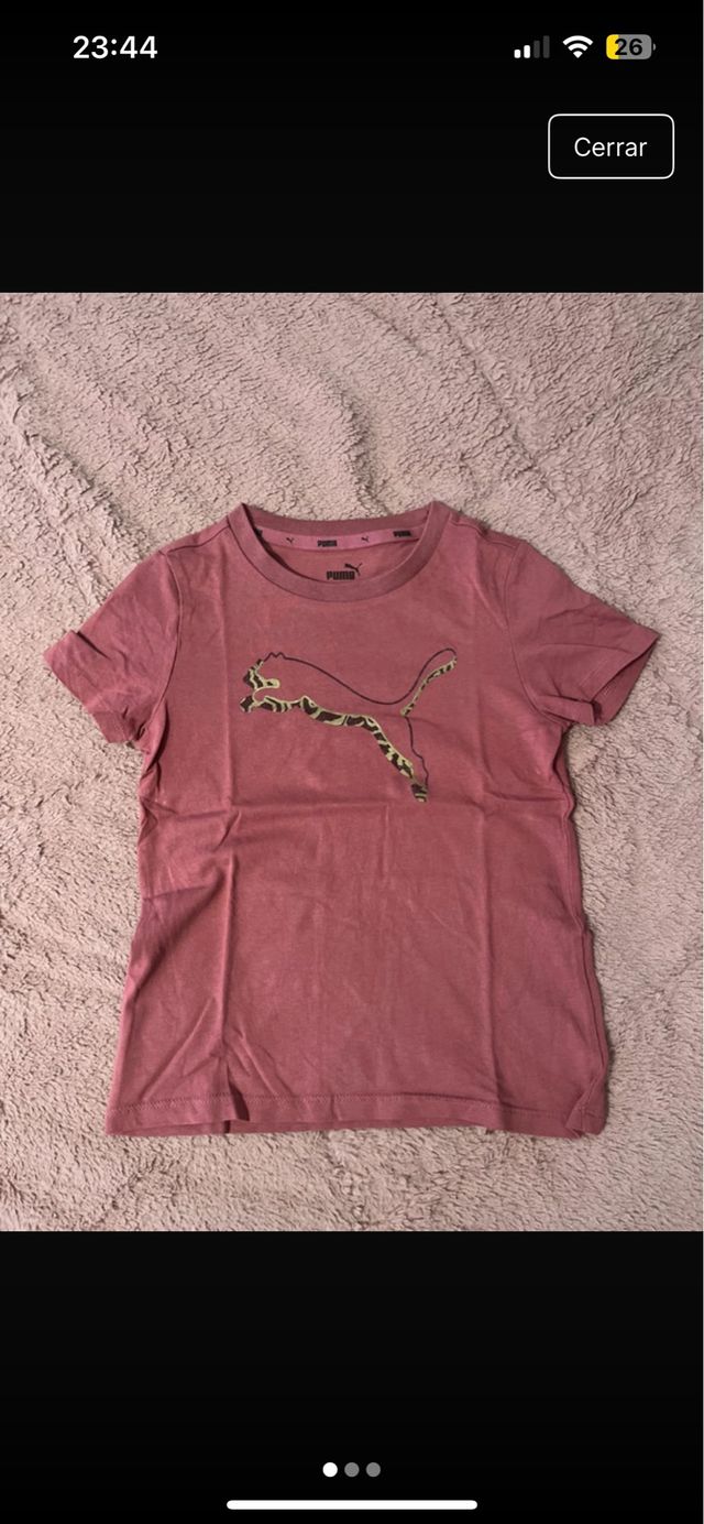 Camiseta Puma niña rosa 8 años