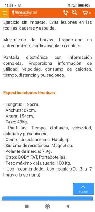 Elíptica BH Fitness Ocean Program