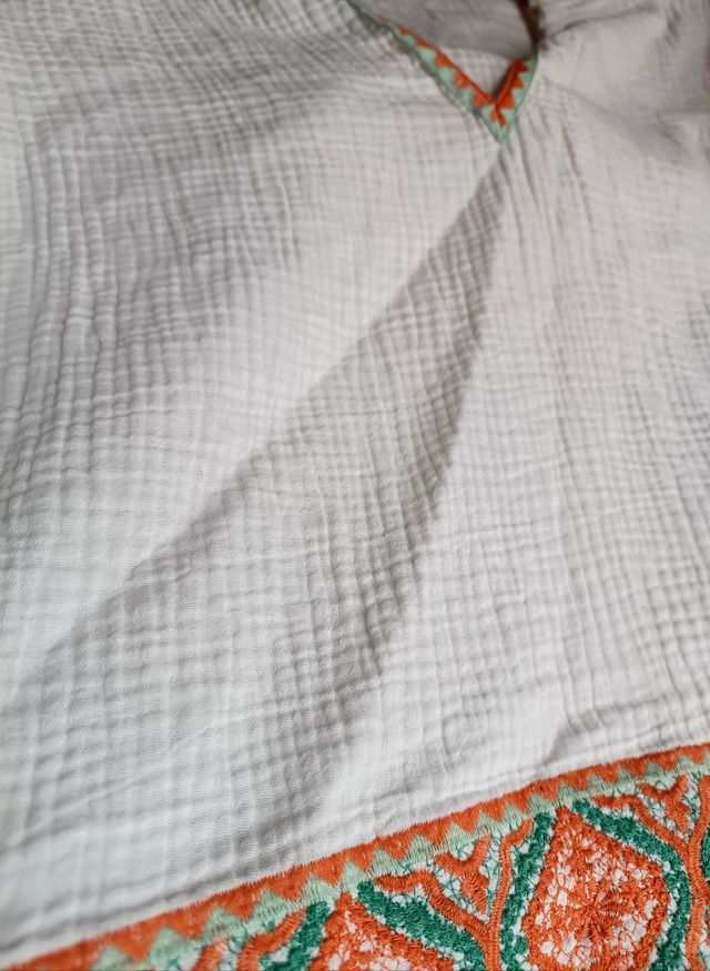 Blusa étnica de algodón - talla M 'Zara'