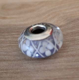 2 Charms de Plata  y Cristal de murano