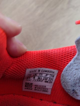 Zapatillas Adidas niño fútbol talla 36.5